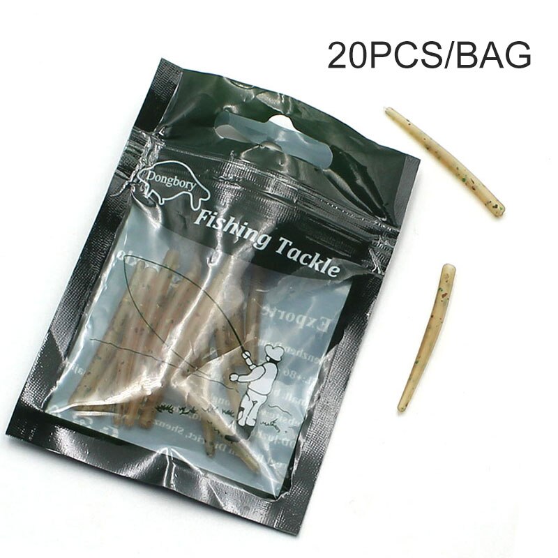 20 piezas accesorios de pesca de carpa funda antienredo helicóptero Chod Rig conector giratorio tubería de carpa pesca herramienta de protección