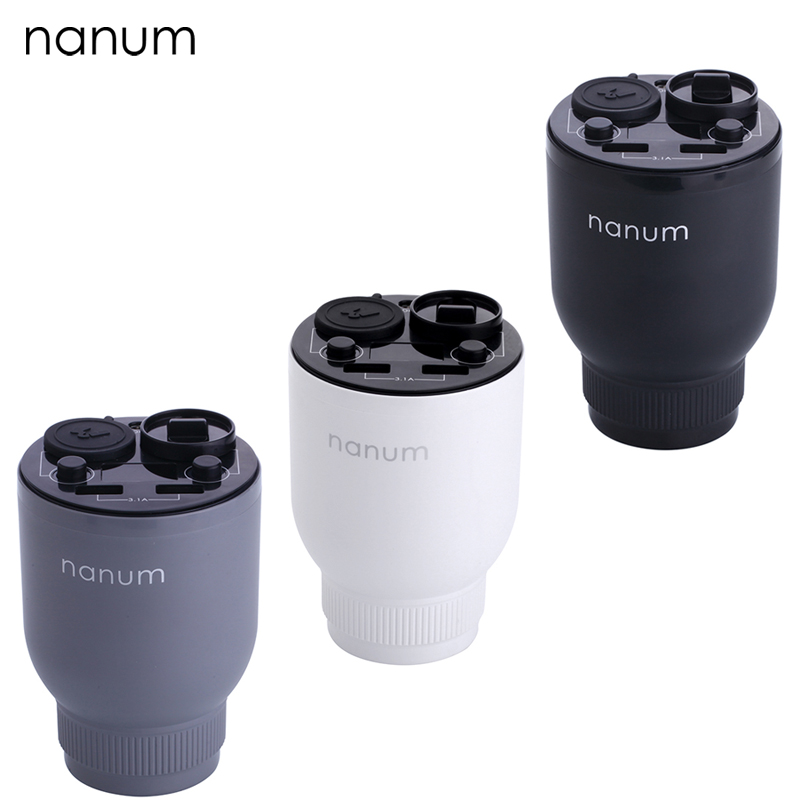 Nanum Autolader Auto Diffuser Geur Bekerhouder USB Charger Aroma Cup Auto luchtverfrisser