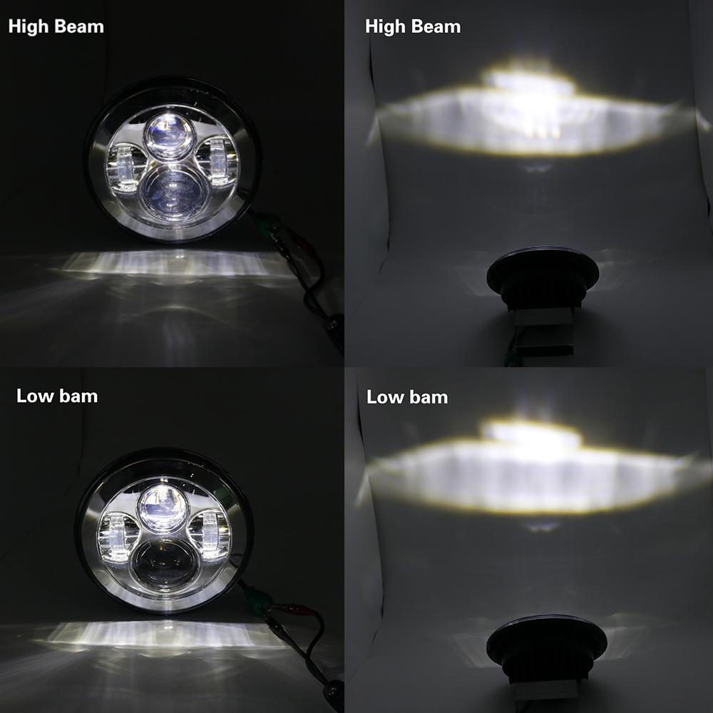 Pour Lada 4x4 urban Niva 7 "LED H4 phare phare avant en métal phares avant garniture de cadre pour LADA NIVA