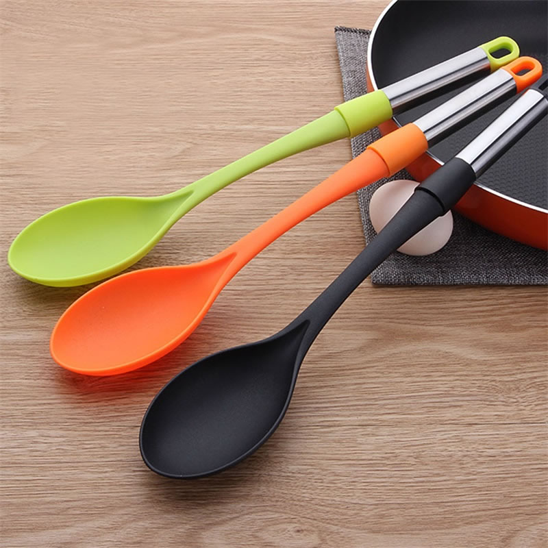 Upspirit Nylon Soup Spoon Unbreakable Ladle Scoop Rice Food Tea Coffee Serving Spoons Dinnerware Kitchen Dining Tools Tableware