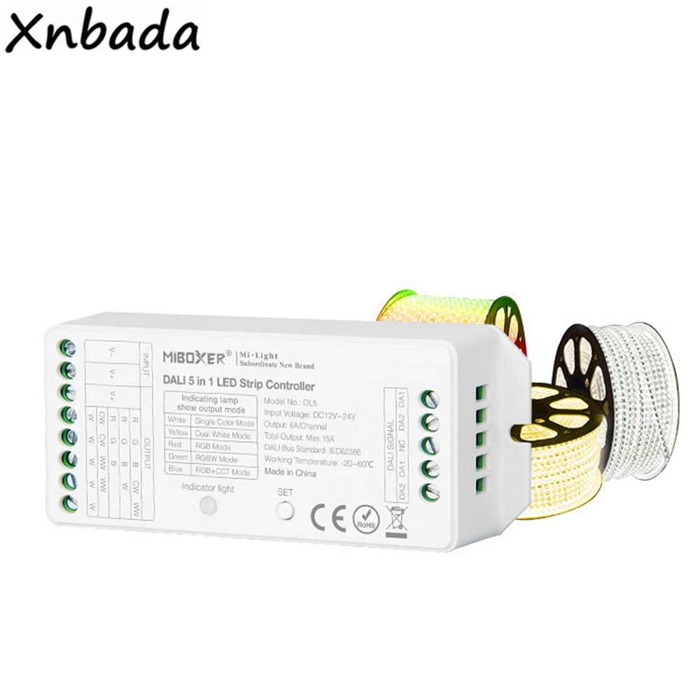 Mlight DALI 5 IN 1 LED Strip Controller DP1 Brightness Dimming Panel DP2 Color Temperature Dimming Panel DP3 RGB+CCT Dimming
