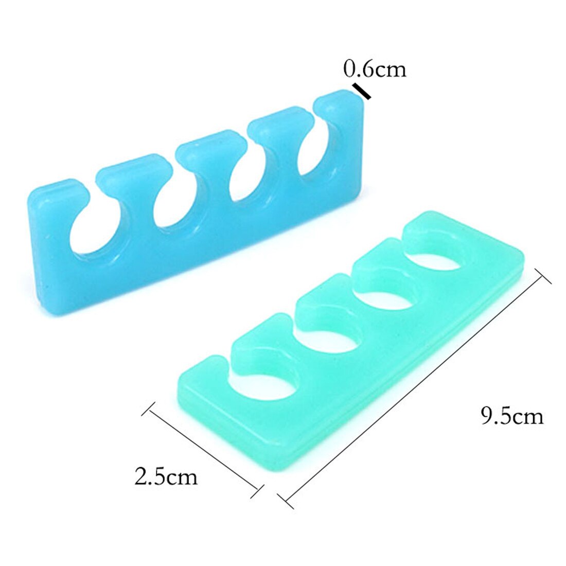 2PCS/Set Silicone Nail Toe Fingernail Separators Finger Care Braces Support Flexible Pedicure Kit