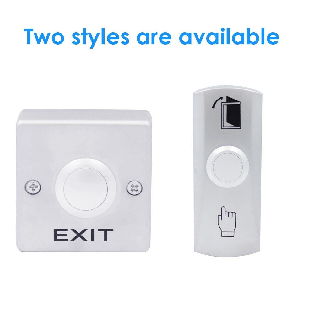 Zinc Alloy GATE DOOR Exit Button Exit Switch NO/NC/COM Door Access Control System Door Push Exit Door Release Button Switch