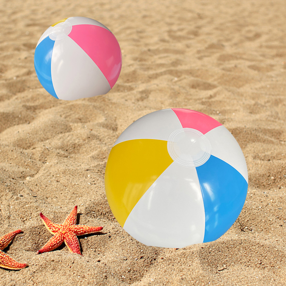 1 szt. Nadmuchiwana piłka plażowa, sześciokolorowa piłka 30 cm, piłka nożna 35 cm, czterokolorowa piłka 40 cm, piłka do dekoracji basenu na plaży