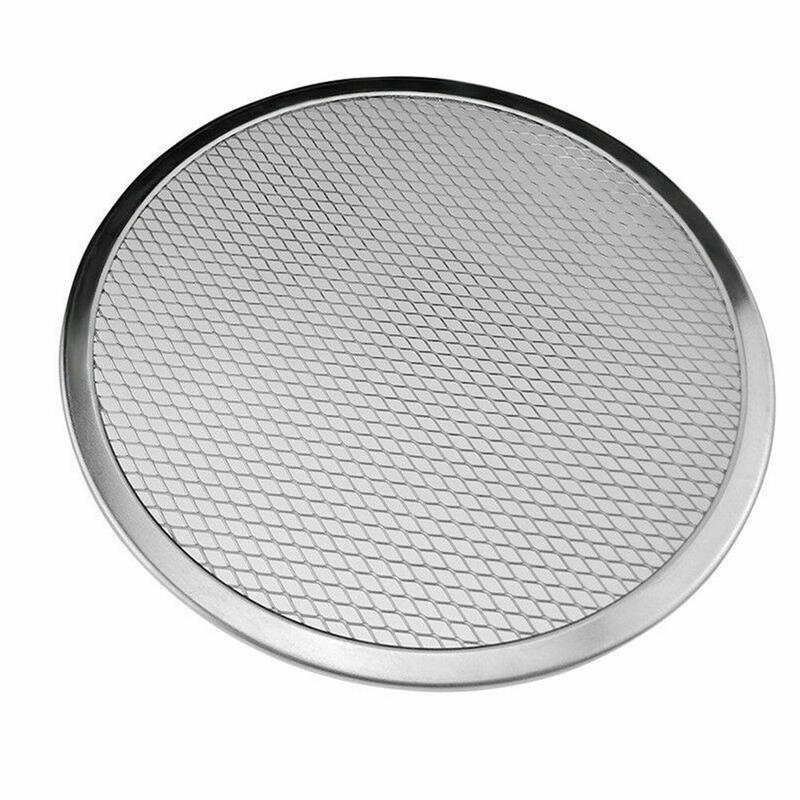 1pc fortykket pizzanet fad 6 tommer -10 tommer aluminium sigte pizza pizza tørring maske fad pizza bageform fad bagning