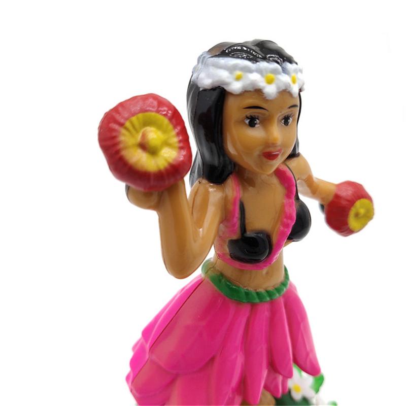 Solar Powered Dancing Hula Girl Swinging Bobble Toy For Car Decoration Novelty Happy Dancing Solar Girls Toys For Children