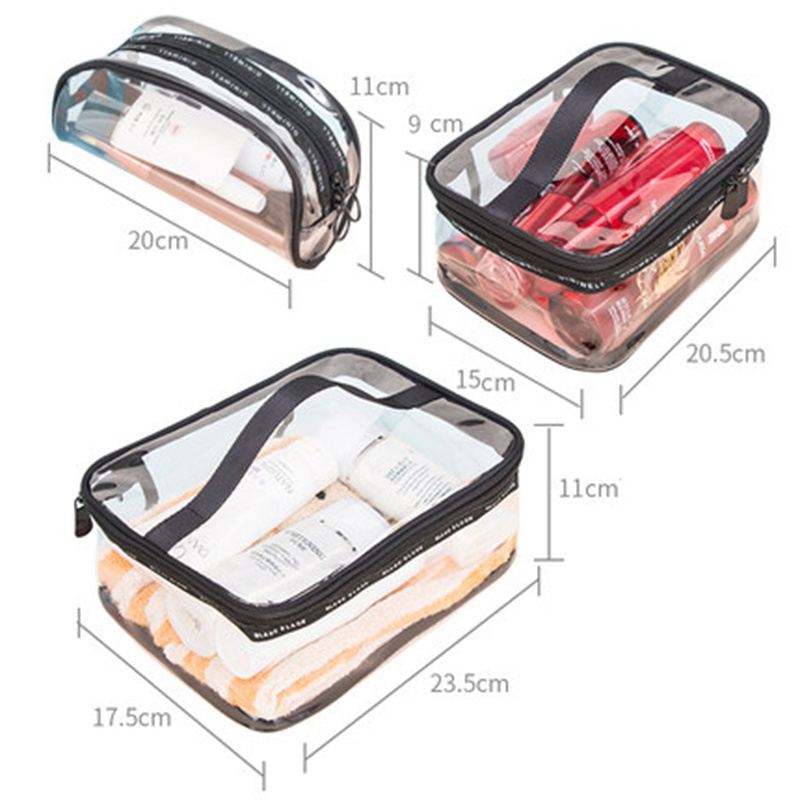 Moda transparente saco de cosméticos viagem pvc pequeno saco de toalete para as mulheres zíper maquiagem organizador mini bolsa de maquiagem holográfica