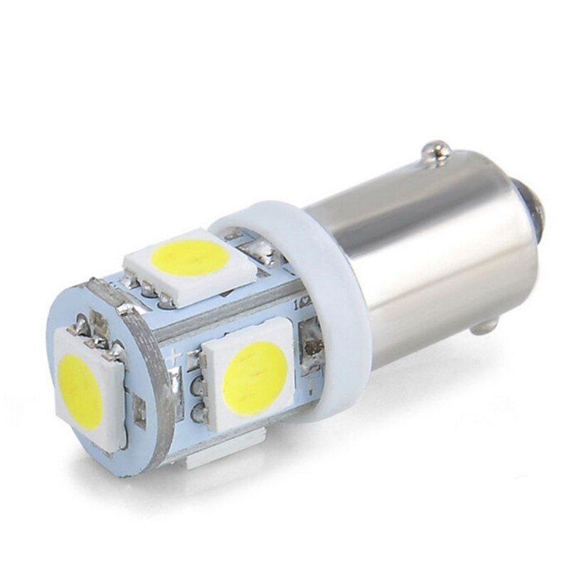 2Pcs T11 BA9S White 5050 SMD 5 LED Low Consumption Canbus Ultra Long Life Universal Car Light Bulb T4W H6W 363 12V#272934