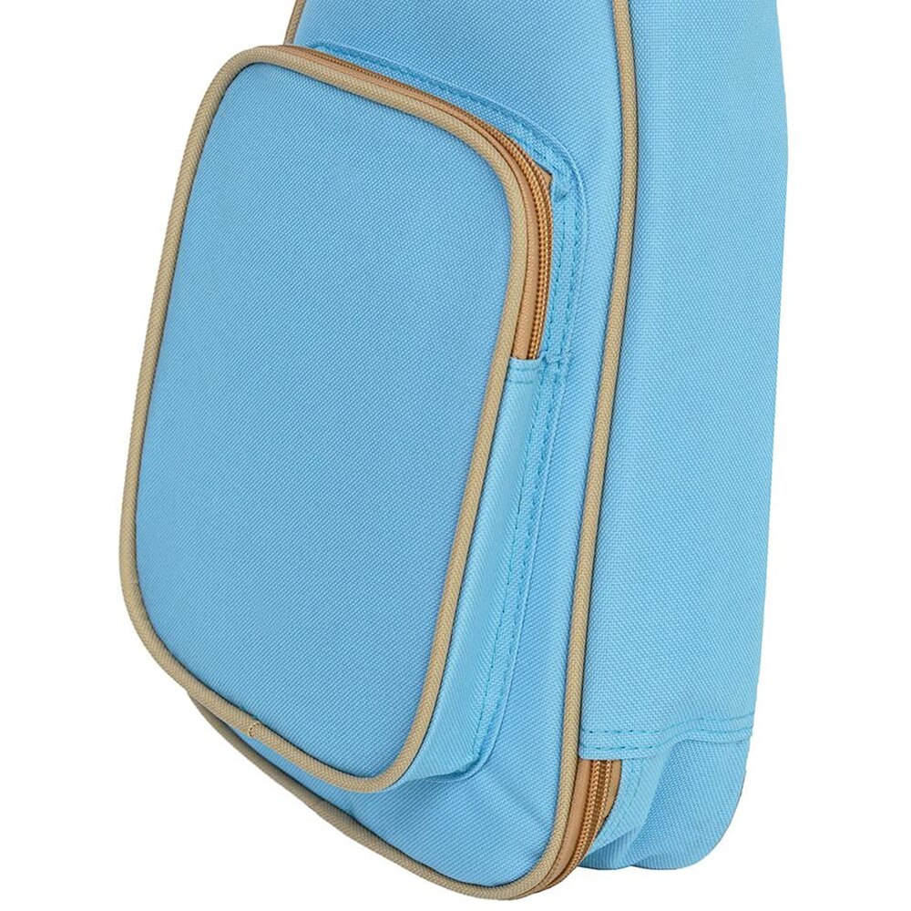 Høj en række farver justerbar skulderrem 10mm svamp fyld ukulele taske taske & uke taske  (23/24 in,  lyseblå)