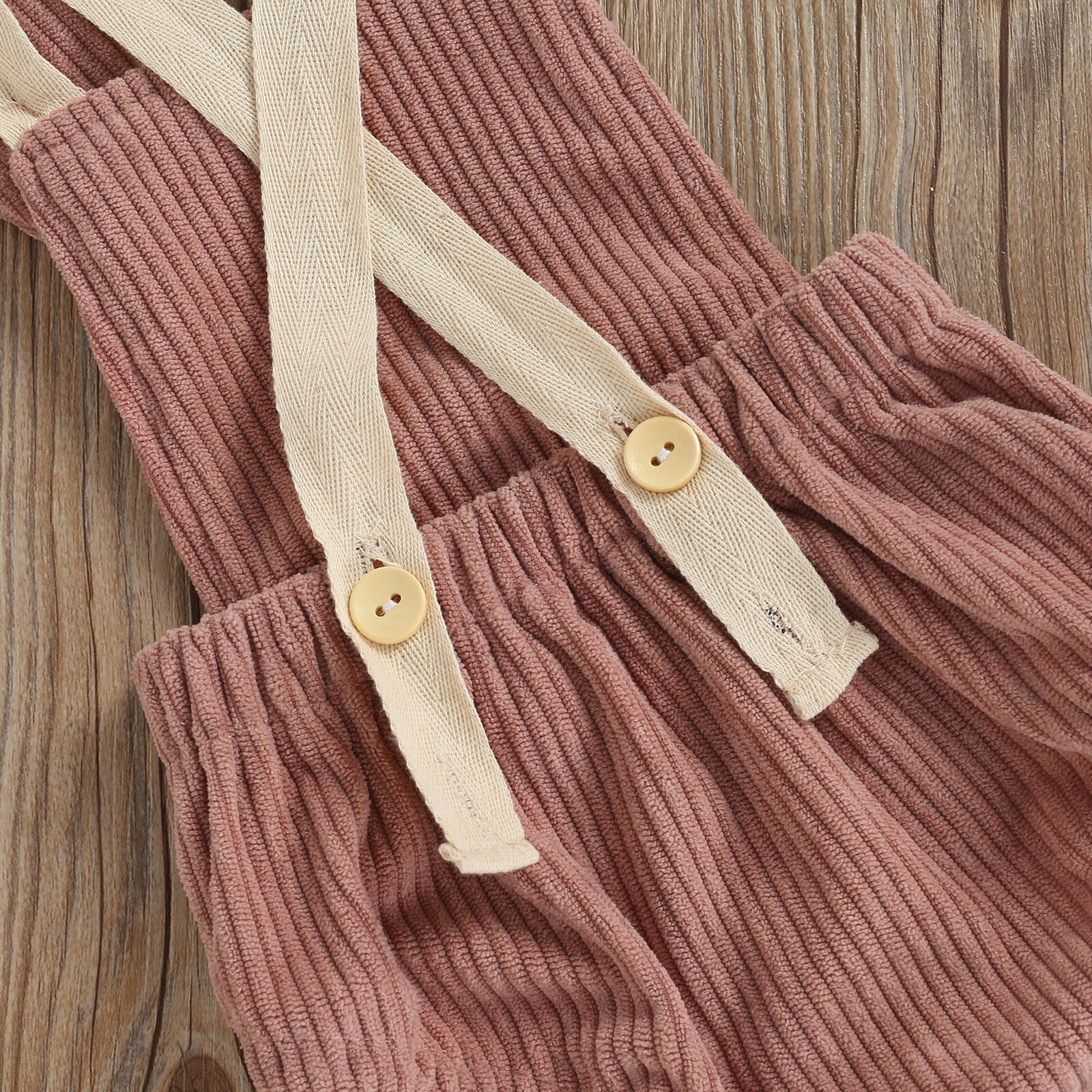 Baby Romper Mouwloze Cartoon Konijn Knop Sluiting Corduroy Bodysuit Voor Meisjes Jongens