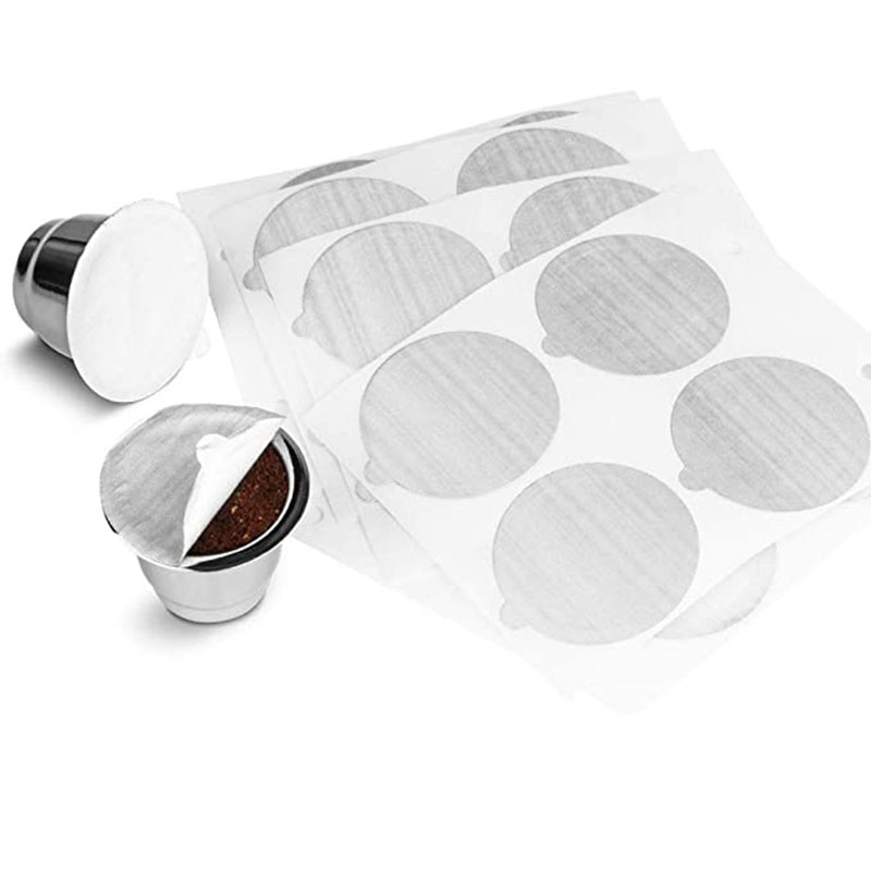 reusable for Nespresso coffee capsules stainless steel with disposable aluminum seals easy to clean reusable cup body