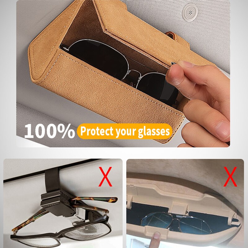 Universele Auto Zonnebril Geval Zonnebril Doos Zonnebril Houder Glazen Opbergdoos Sunglass Storage Case Voor Auto