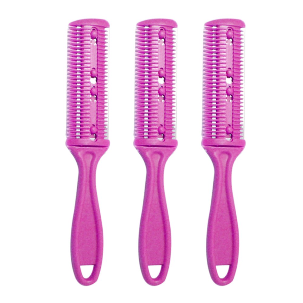 3Pcs Razor Comb Hair Cutter Comb Cutting Scissors Hair Thinning Comb Slim Haircuts Cutting Tool Razor Comb: 4