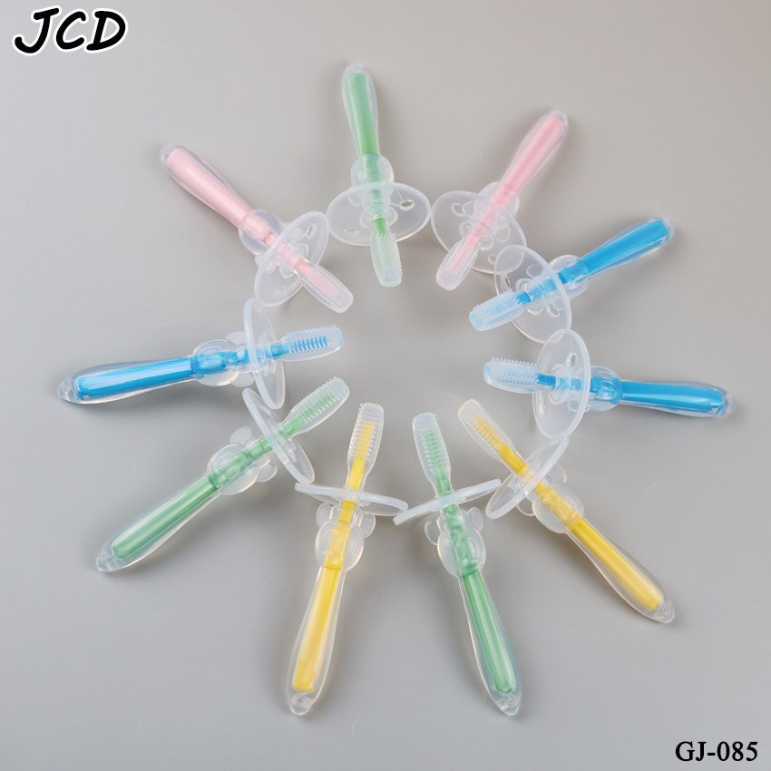 Jcd 1 st barn mjuk silikon träning tandborste baby barn tandvård munvård tandborste verktyg baby barn tandborste babyartiklar