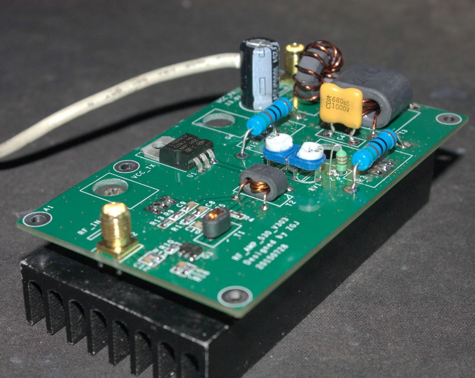 Amplificateur de puissance linéaire SSB RF 3-28MHz 45W, pour émetteur-récepteur HF, radio à ondes courtes AM FM CW HAM, Signal RFID 13.56MHz