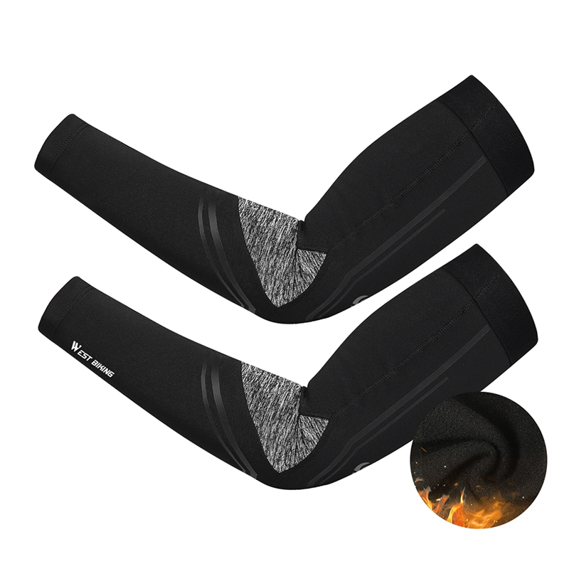 WEST BIKING Leg Warmers Black UV Protection Cycling Arm Warmer Breathable Bicycle Running Racing MTB Bike Leg Sleeve