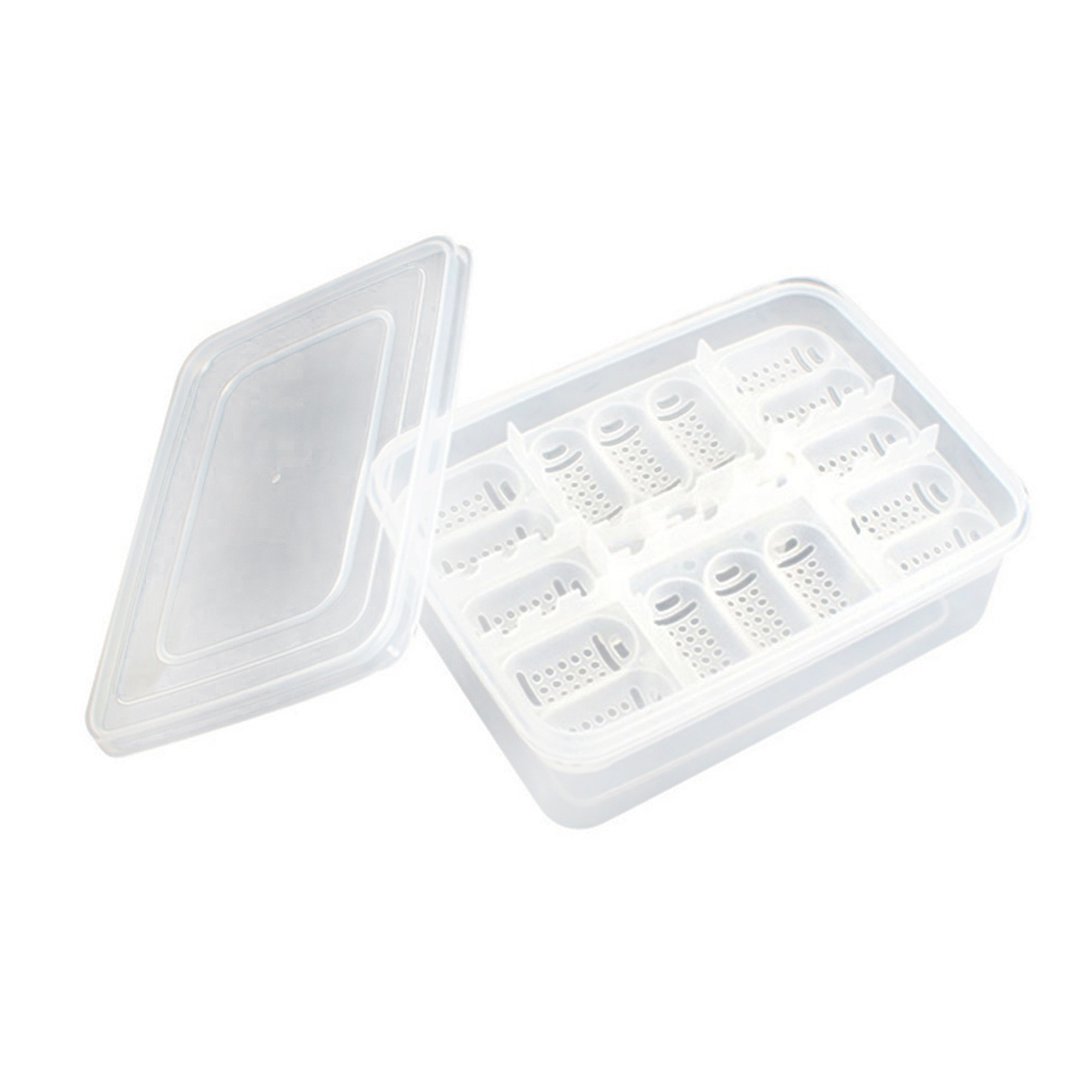 1PC Plastic Pet Reptile Lizard Snake Gecko 16 Grids Egg Hatchery Breeding Box Case Incubator Easy to Clean: Default Title