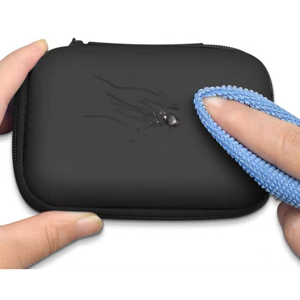 Organizer buideltas, reisorganisatortas Draagbare multifunctionele tas voor kabel, snoer, oplader, harde schijf, oortelefoon zwart