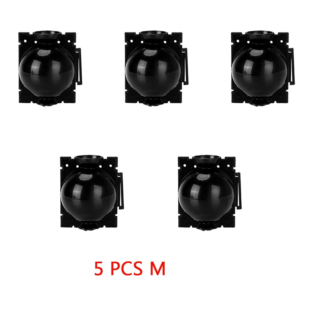 1/3/5PCS High Pressure Gardening Plant Root Ball Plant Root Growing Box Breeding Case for Garden Grafting Rooting Plant Box: 5 Black M