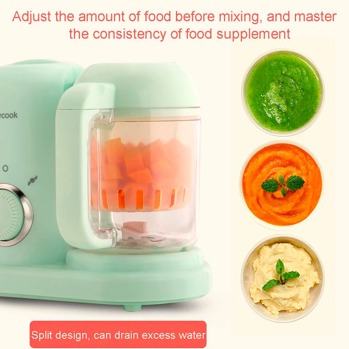 220v multifunctionele babyvoeding kookmaker stomer mengmolen blenders processor 2 50hz onbreekbaar 190ml capaciteiten