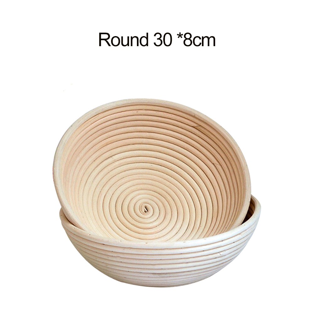 Rattan Bread Proofing Basket Natural Oval Rattan Wicker Dough Fermentation Sourdough Bread Basket Baking Tools: H