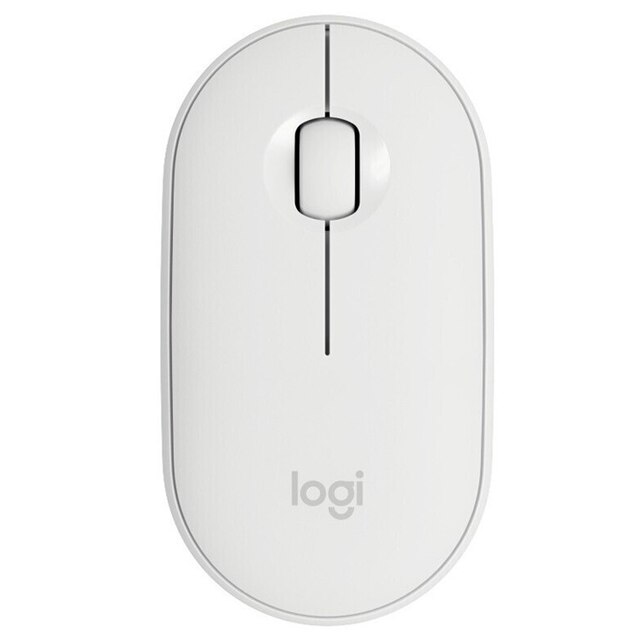 Logitech-teclado inalámbrico K580 Original, multidispositivo, 2,4G, Bluetooth, modo Dual unificador, portátil, para PC, tableta, teléfono: white-mouse