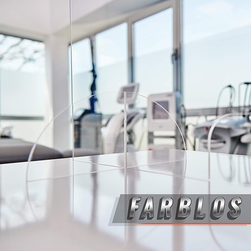 15.7 Inch Acrylic Shield Protective Shield Barrier Restaurant Grocery Stores Isolation Protection Board