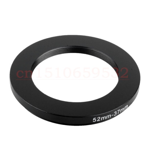 10 peças 52-37mm metal de alumínio venda adaptador de filtro de anel de 52mm-37mm 52-37