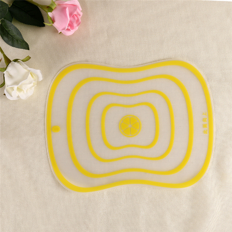 Kitchen Stuff Chopping Block Frosted Antibacteria Plastic Kitchen Folding Chopping Board Fruit Vegetable Meat Cutting Boards: yellow