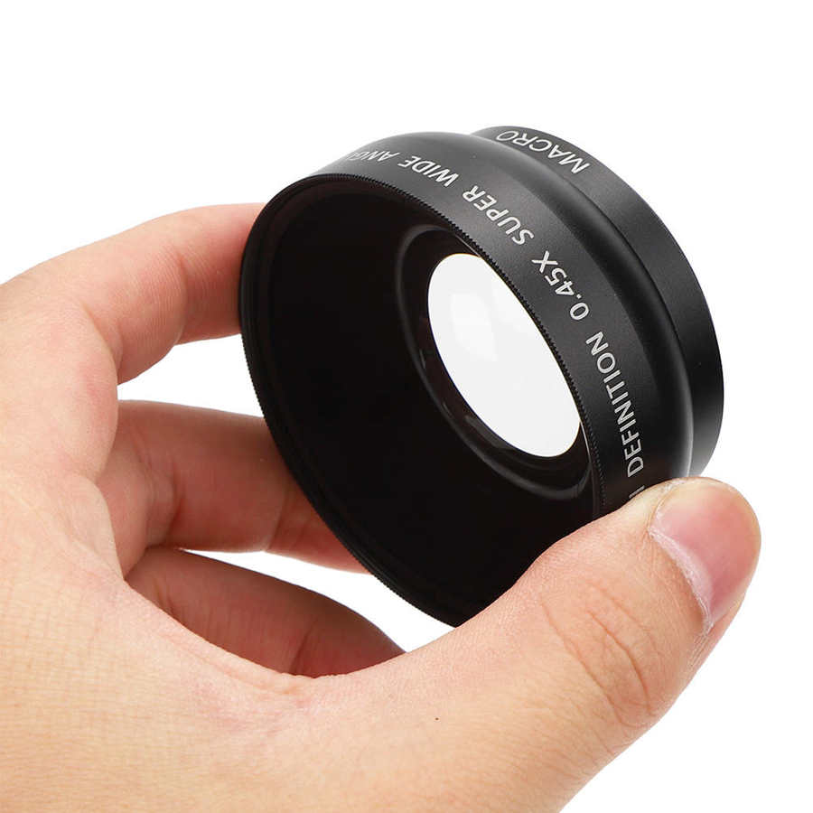 camcorders Advanced 49MM 0.45X Wide Angle Macro Lens Fit for All 49MM Diameter Camera Lenses