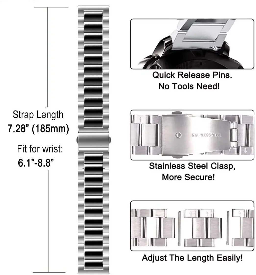 Correa de Metal para Omega X Swatch Joint MoonSwatch, pulsera de acero inoxidable de 20mm, accesorios de repuesto para pulsera de negocios