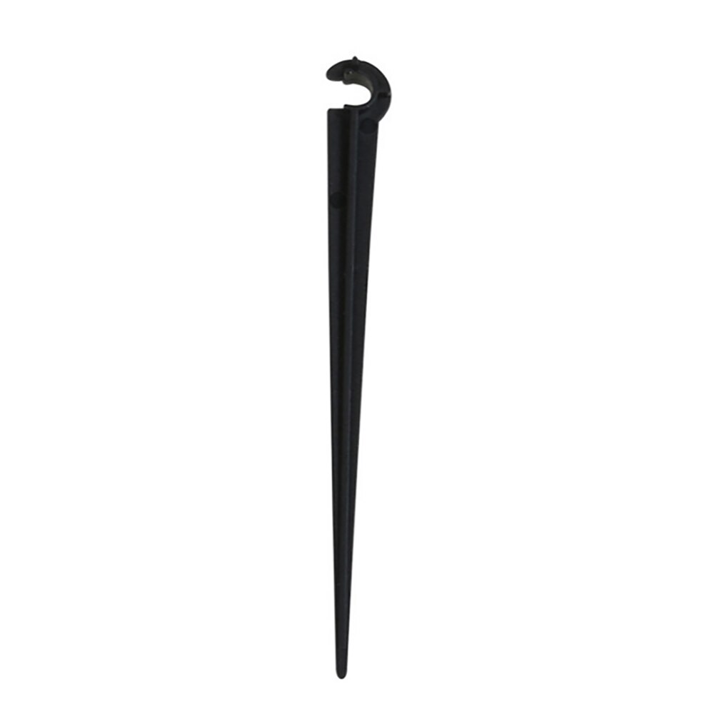 50 stk hageutstyr 1/4 ' krok faste stammestøtteholdere staker til 4/7mm slanger drypp vanningsarmatur vanning drypper emitter