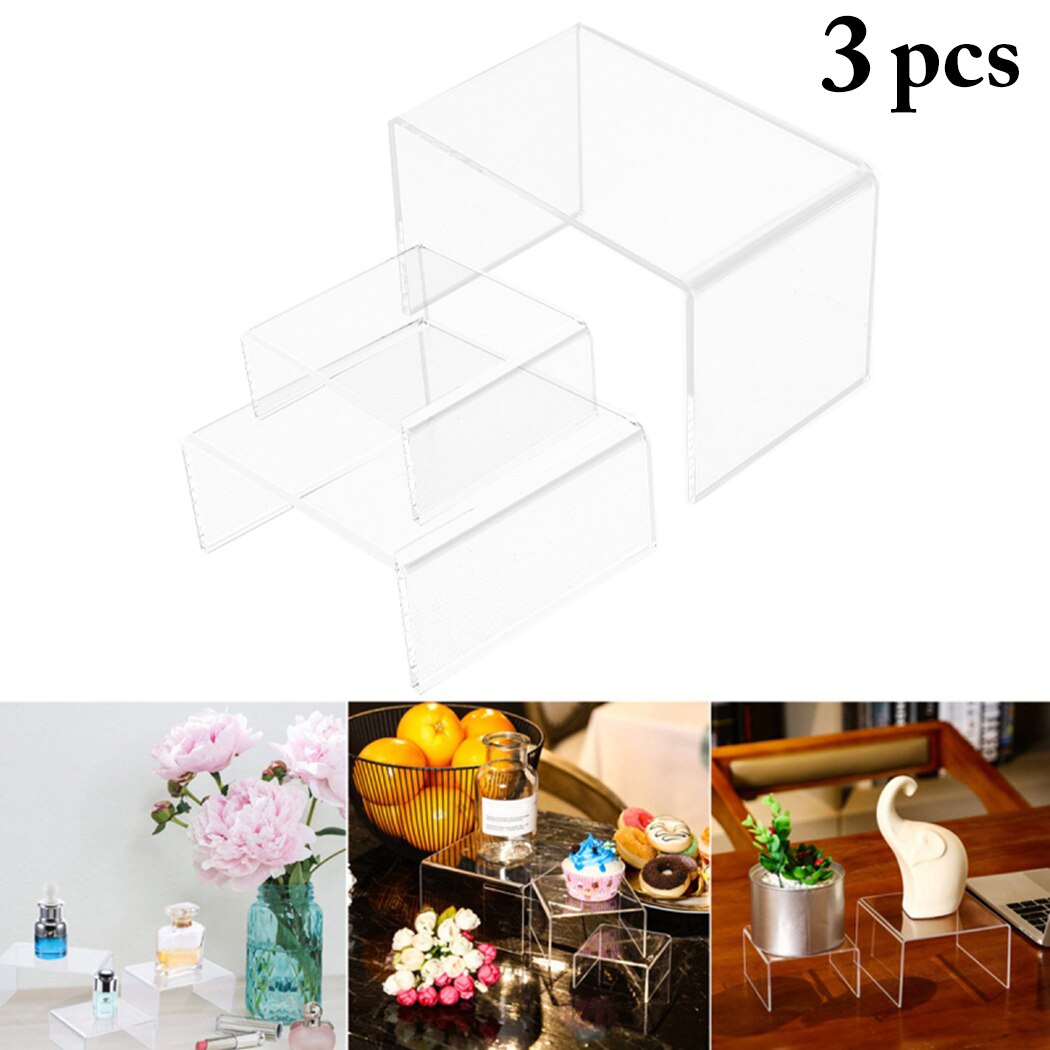 Acryl Display Ständer 2-stufig - 30x10x7,5cm Für Dessert & Kosmetik