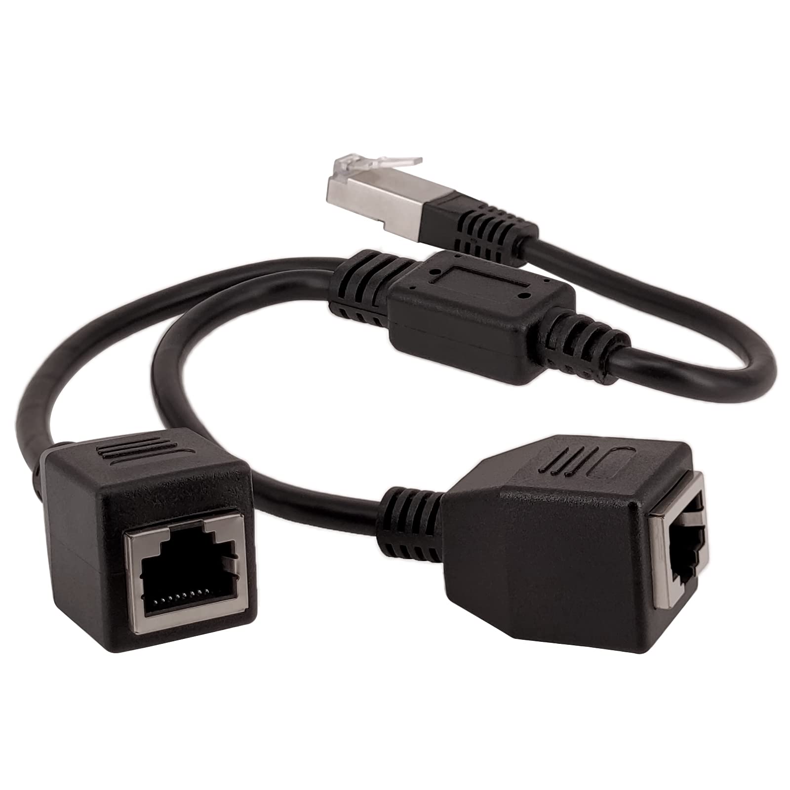Adaptateur séparateur Ethernet RJ45, 1 mâle à 2 femelles, répartiteur de réseau LAN, prise en charge du rallonge réseau Internet Cat7 Cat6