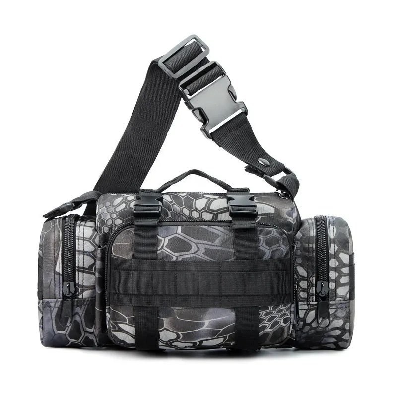 Multifunctional Outdoor Sports Camouflage Magic Waist Bag Handheld Single Shoulder Crossbody Camera Waist Bag for Men And Women: Orange
