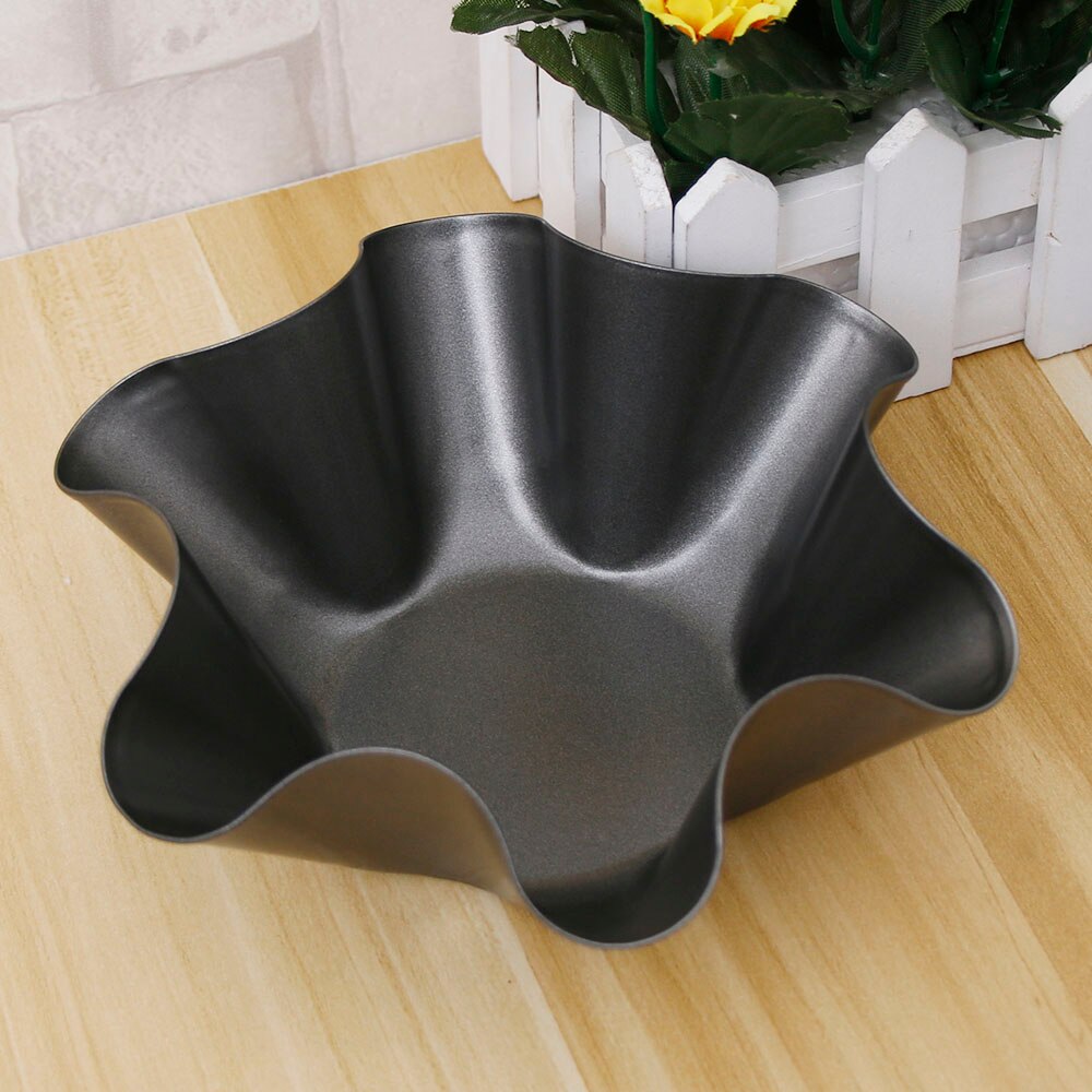 Kök tortilla pan set nonstick taco salladsskål bakform mögel kök verktyg svart tortilla skålar fat