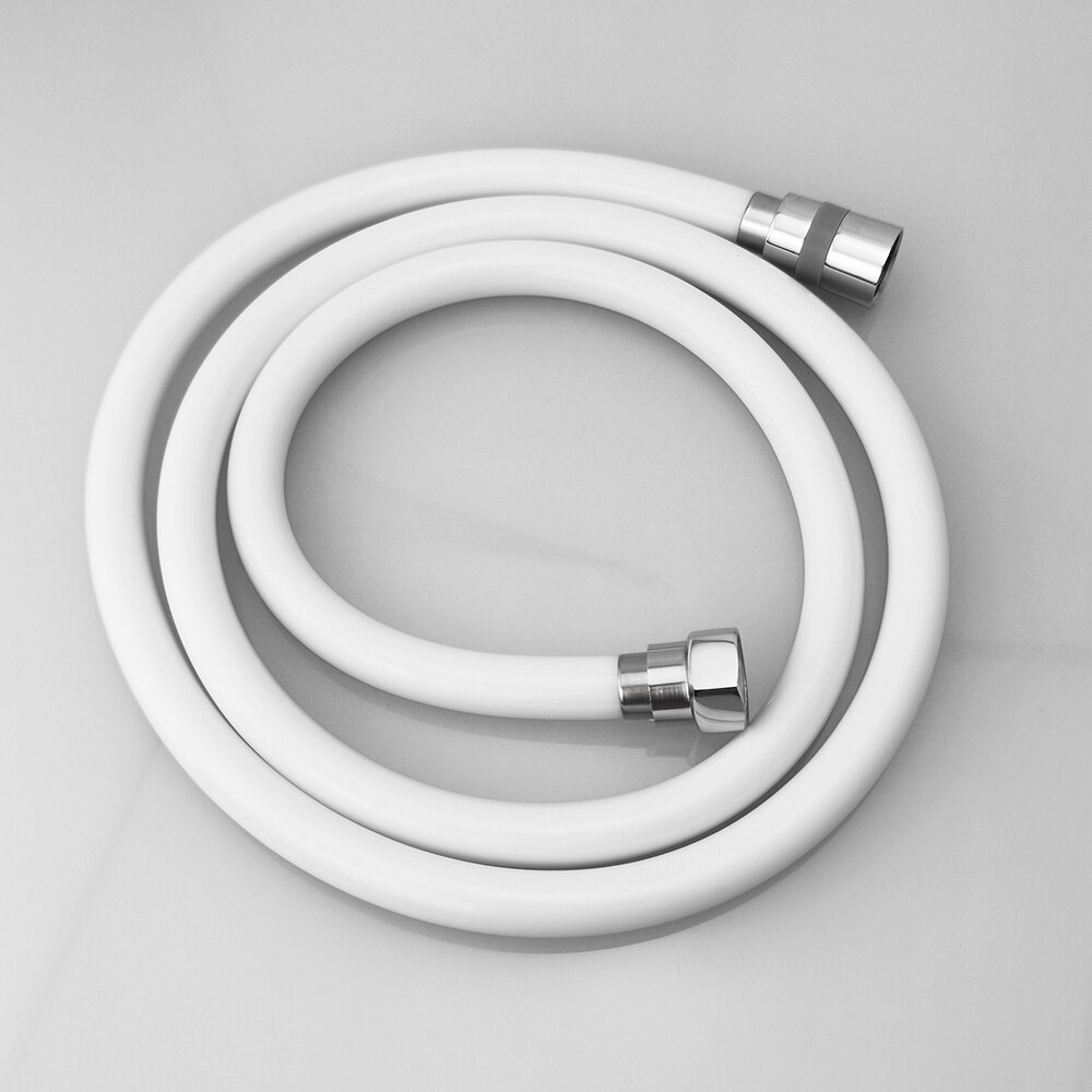 1.5m PVC Bathroom Shower/Bidet Hose High Pressure Anti Wrap Hose With Copper Core: White