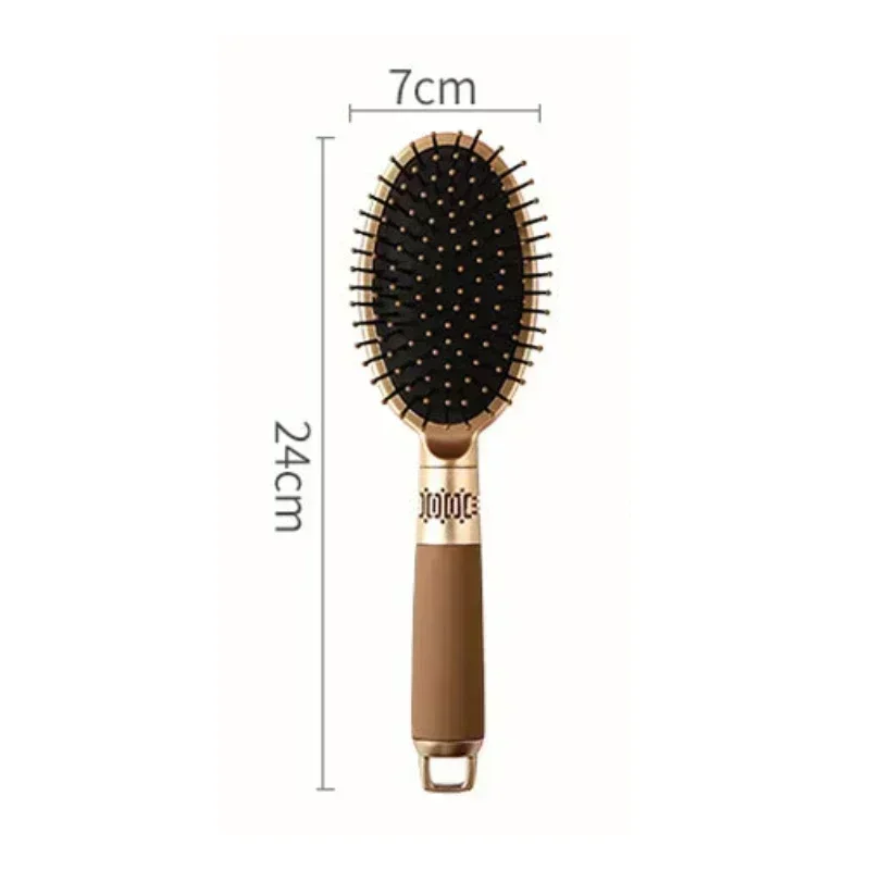 Brosse à cheveux professionnelle à palette lisse et lisse pour Salon de coiffure, grand Type de cheveux, peigne coiffant pour femmes et hommes: Kaki