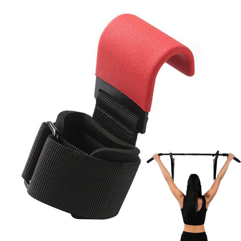 Grip Haak Grips Gewatteerde Met Pols Wraps Hand-Bar Powerlifting Handschoenen Zware Pull-Ups Haken Gym Training bandjes