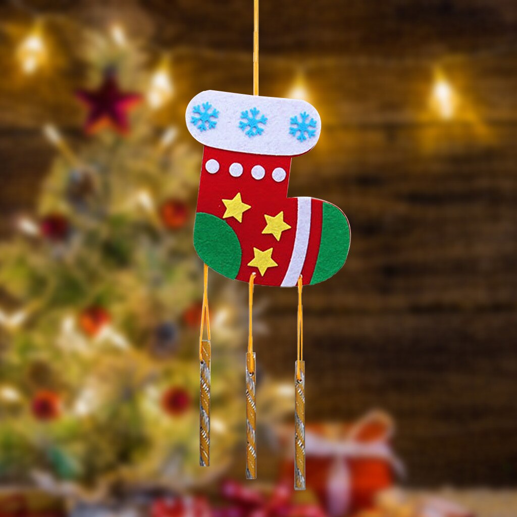 Christmas DIY Handmade Wind Chimes Pendant Prizes And Decorations Christmas Tree Ornaments Navidad Decorations: C