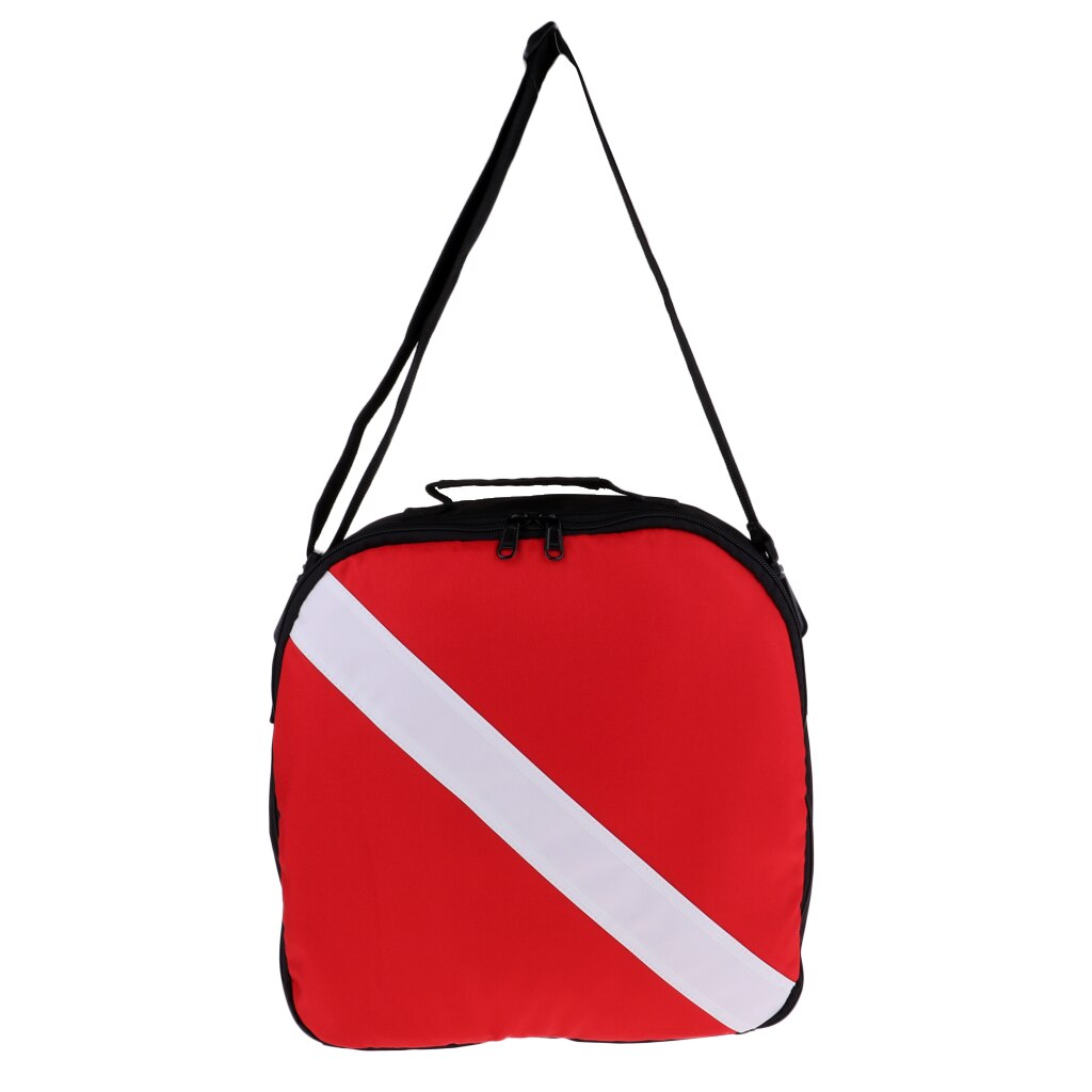 Lynlås dykkeflag regulator gear bære rejsetaske & skulderstrop til dykkerdykker snorkling