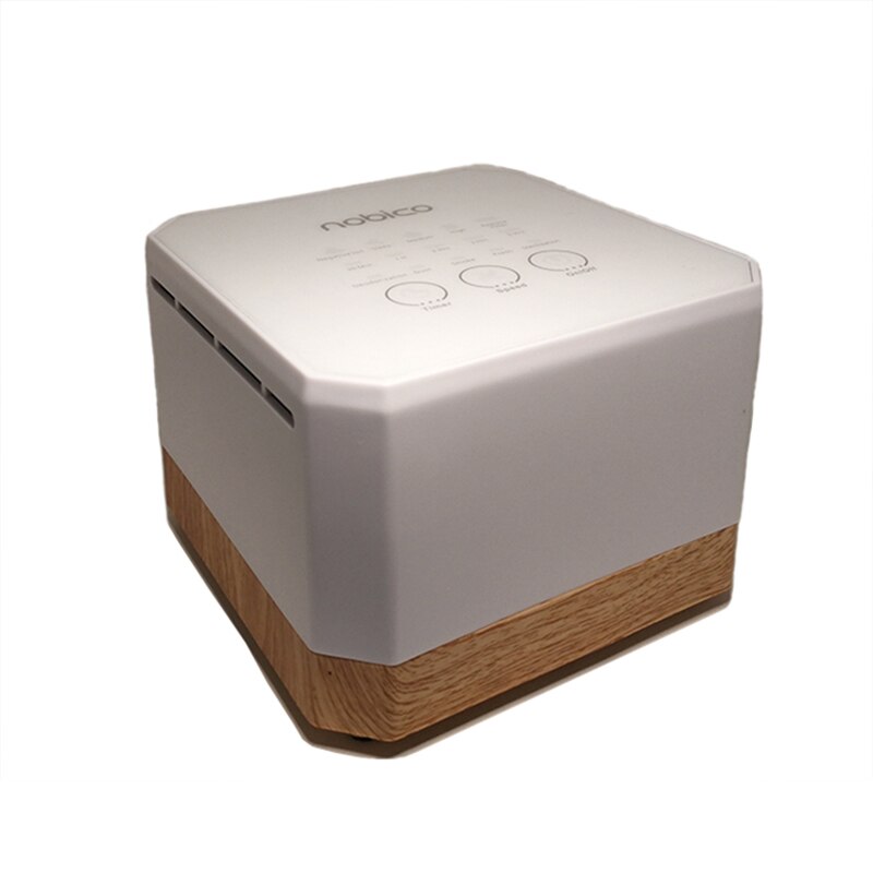 Nobico Mini Luftreiniger HEPA-Aktivkohle Filter Luft Ionisator 3 Modus Luft Reiniger Schreibtisch Negativ Ionen Generator Holzmaserung