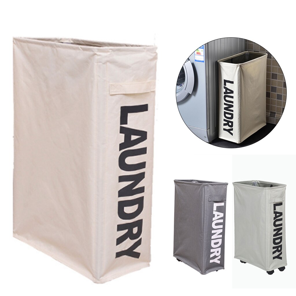 Foldable Laundry Basket Waterproof Dirty Clothes Basket With Caster Wheels Collapsible Laundry Storage Baskets Organizer Hamper