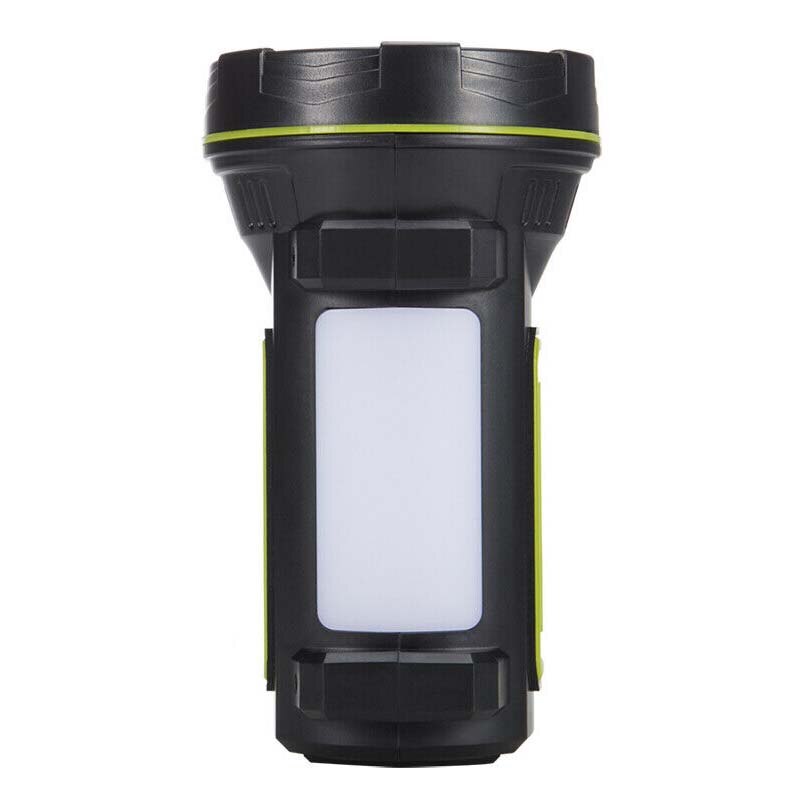 The Powerful Rechargeable Spotlight LED Flashlight Handle Spotlight Ultra-long Standby Torch With USB Output As A Power Bank: With side light