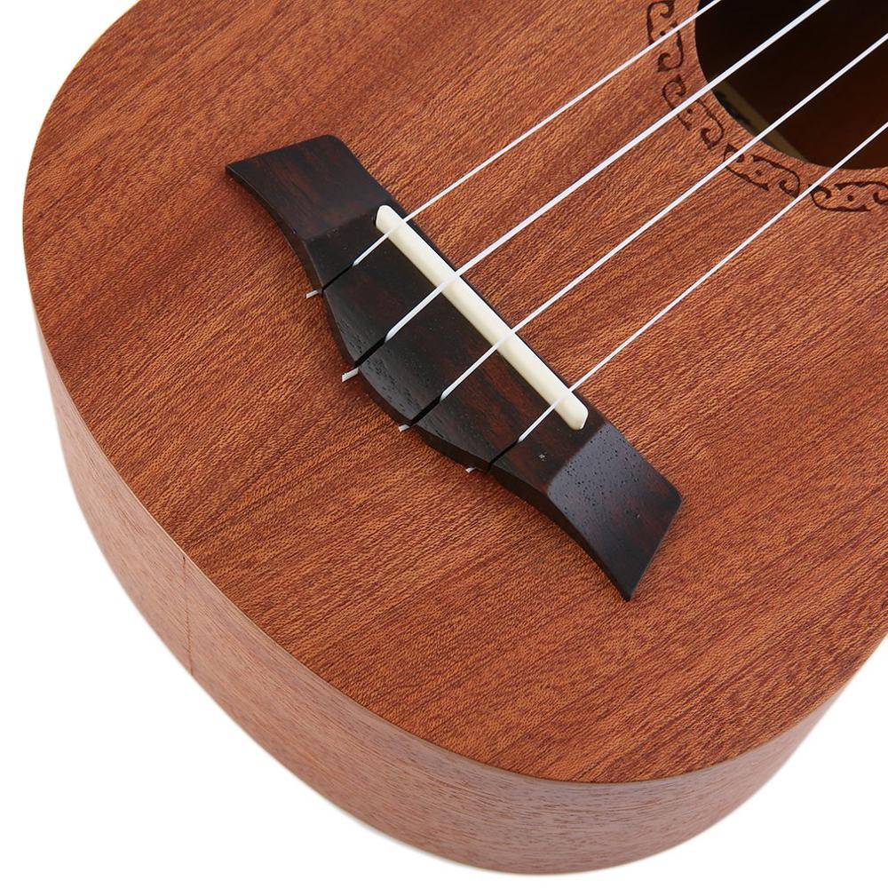 Elektrische Ukulele Gitaar 21 Inch Sopraan Akoestische 4 Strings Ukelele Guitarra Handwerk Hout Wit Gitarist Mahonie Plug-In