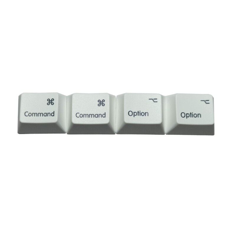 4Pcs Common Option PBT Dye Subbed Mac Keycaps R1 For Mechanical keyboard Keycaps 1.25U 1.25X Key Cap: 7HH303205-W