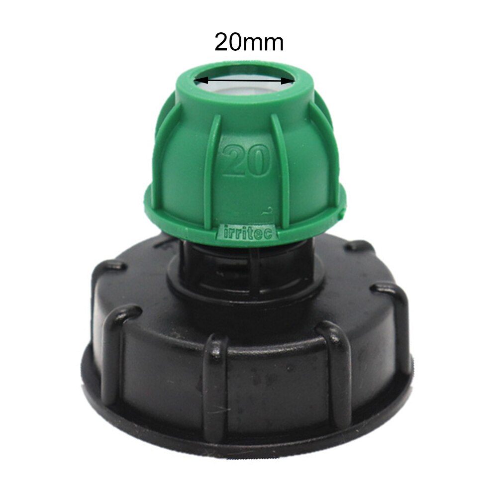 1000L IBC Tank Adapter Plastic IBC Tote Tank Connector Fitting Ton Barrel Accessories Black: L