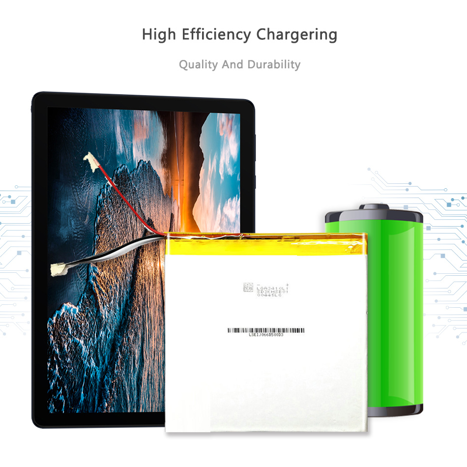 Batería de repuesto (3 líneas) para tableta, 6000mAh, para Teclast A80H A80HD A80S A80se X80H X80HD X80 Plus y Pro y Power Tablet