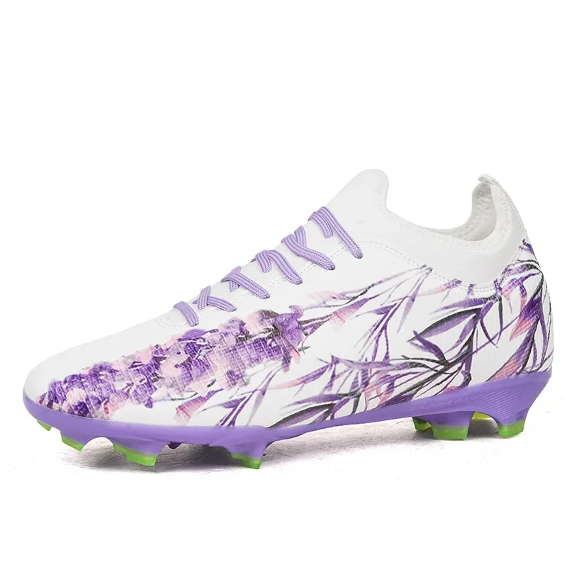 Mannen Voetbalschoenen Schoenplaten Gras Training Turf Antislip Voetbalveld Laarzen Unisex Topkwaliteit Professionele Match Sneaker Society: Beige / 38