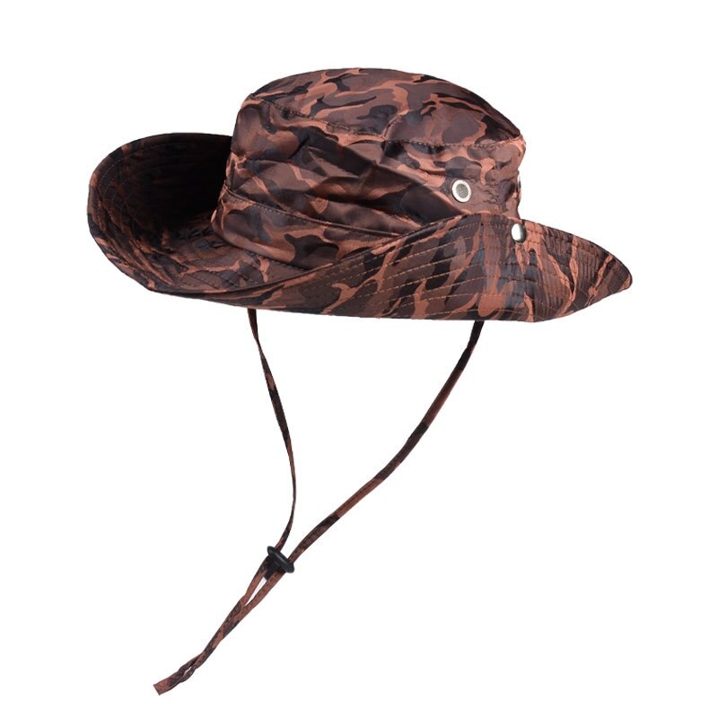 Sombrero de pescador de protección UV, sombrero de pescador para pesca, sombrero de pescador para exteriores, sombrero de cubo impermeable de paja, sombrilla plegable de secado rápido: XR